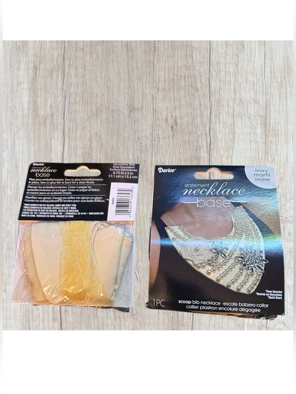 Supplies! Statement Bib Necklace Base Ivory Jewelry Makers Hand Crafters